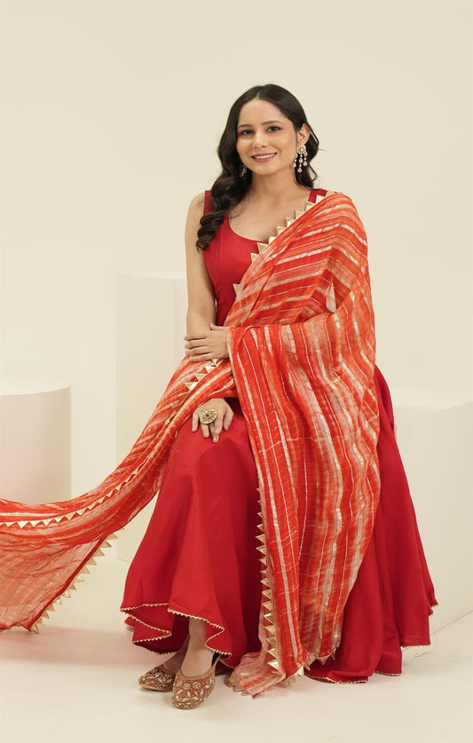 Zahra Red Suit Set
