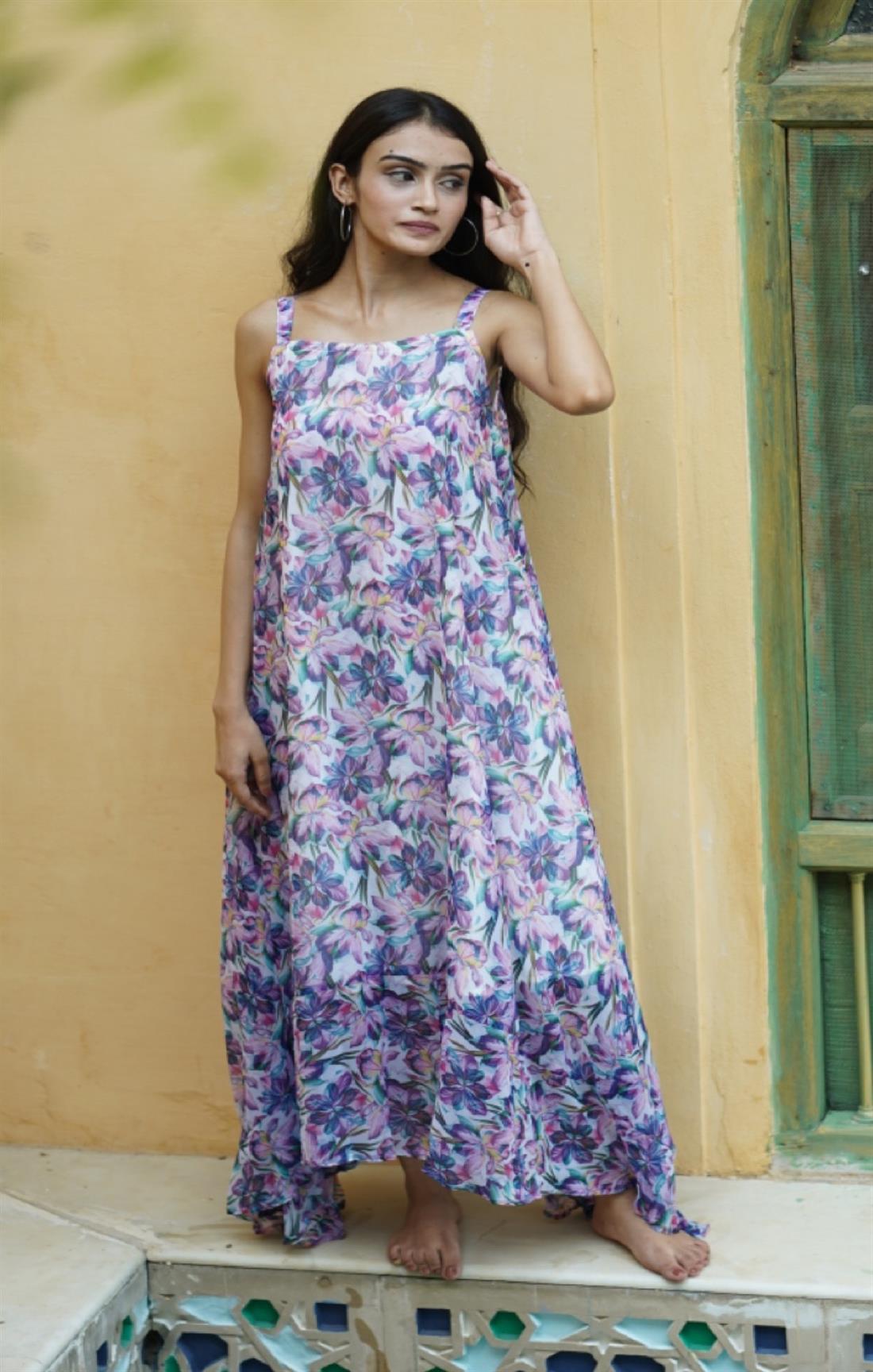 PURPLE SUMMER MAXI DRESS