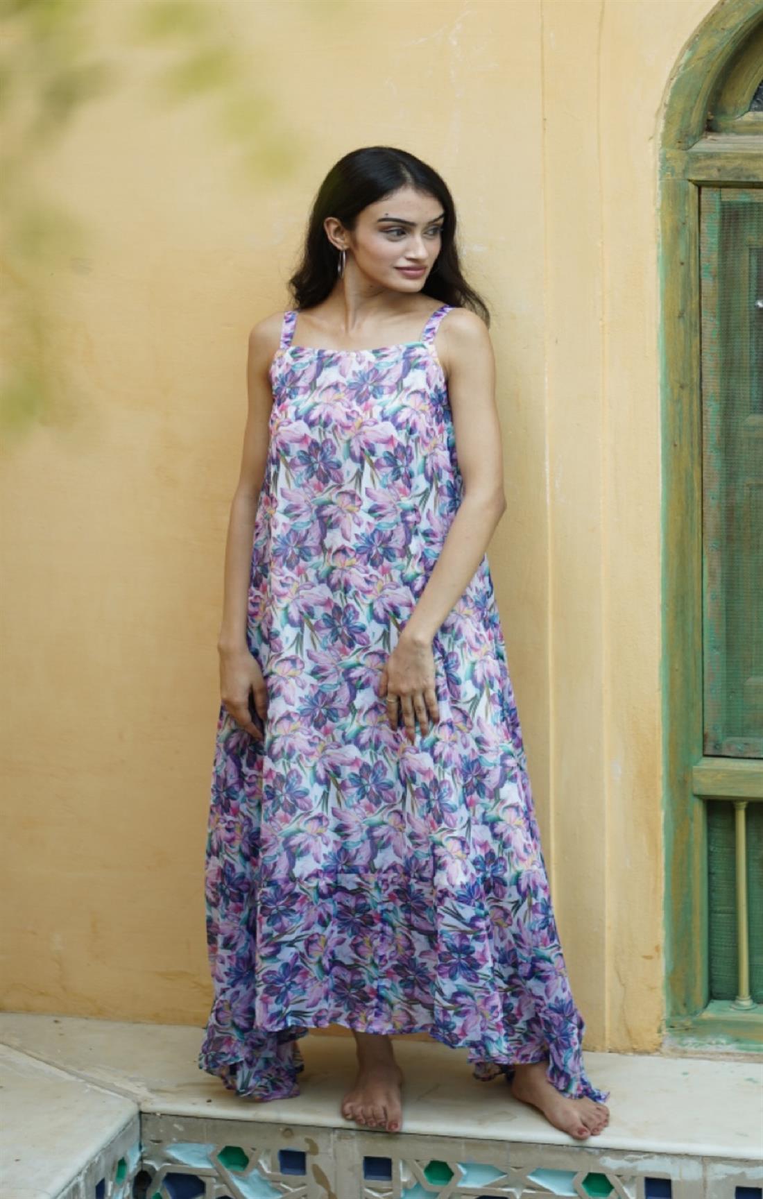 PURPLE SUMMER MAXI DRESS