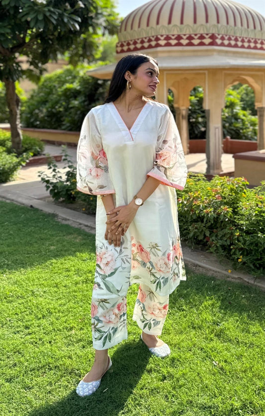 Eliza Chanderi Kurta Set
