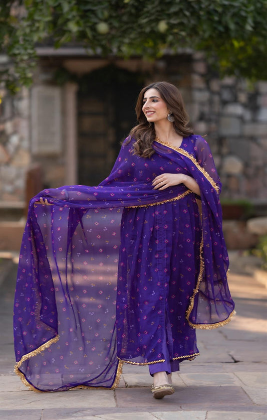 Chandini Indigo Suit Set