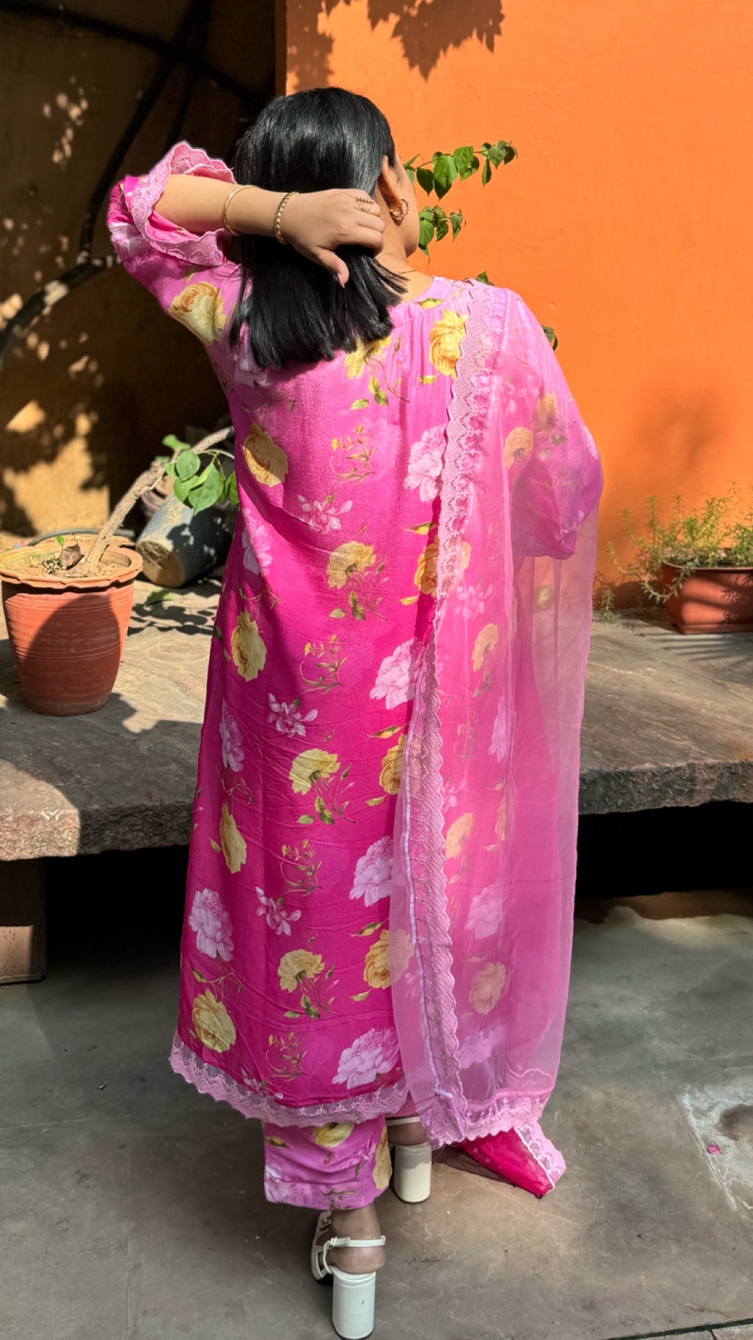 Shades of rose suit set