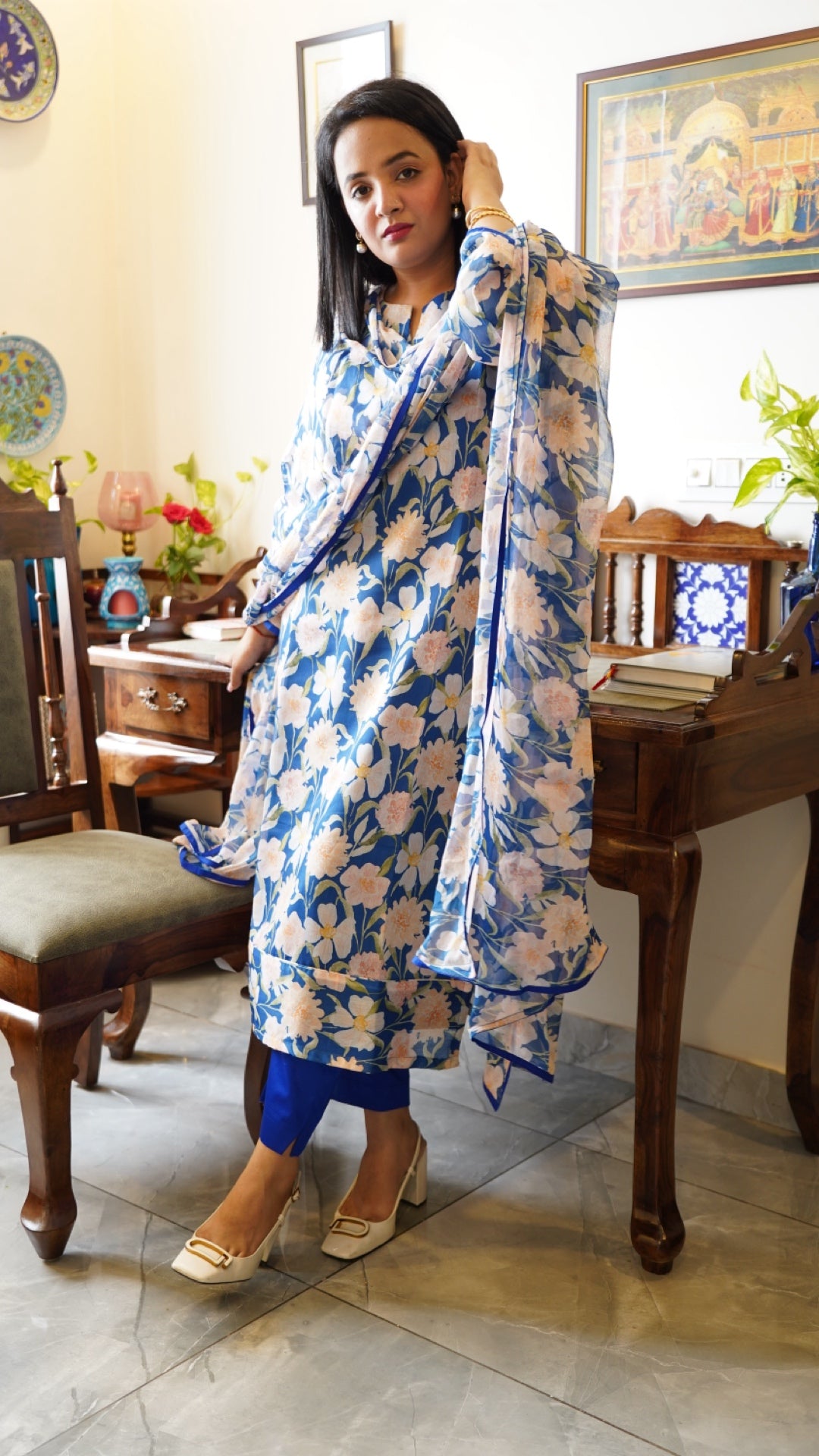 Bindweed Blue suit set