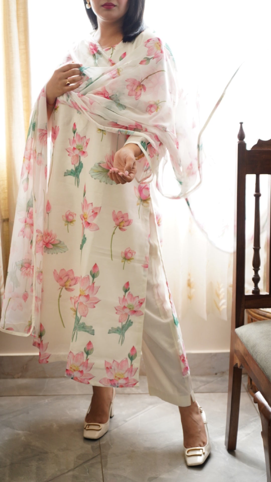 Pearl Lotus Suit Set