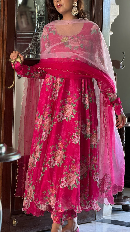 Rosaline Dark Pink Suit Set
