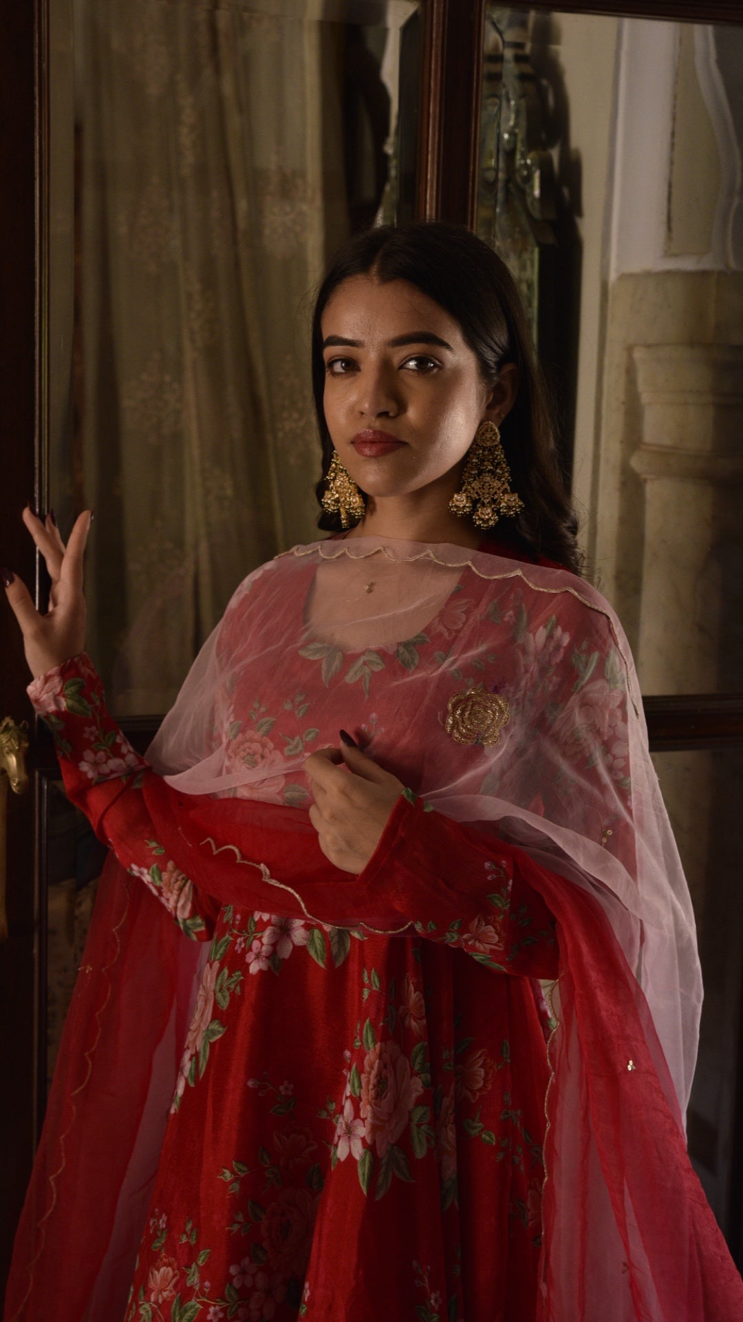 Rosaline Red Suit Set