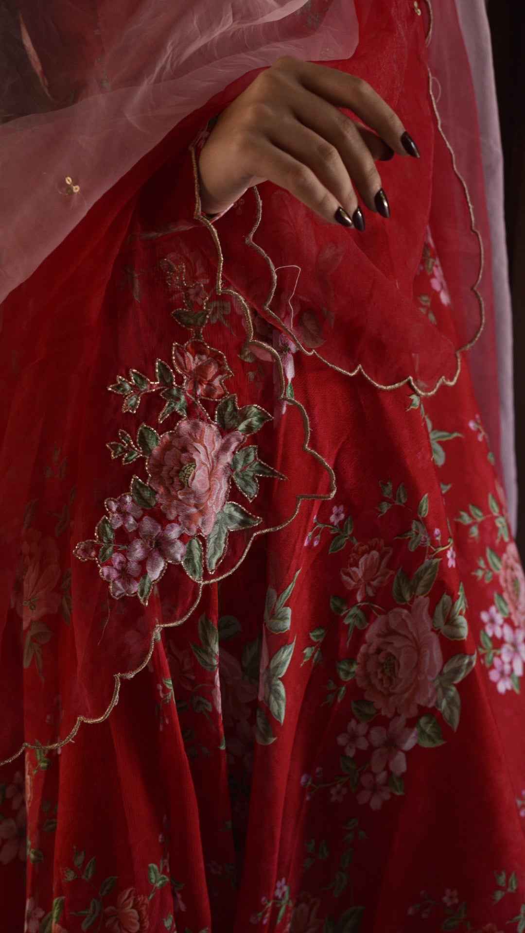 Rosaline Red Suit Set