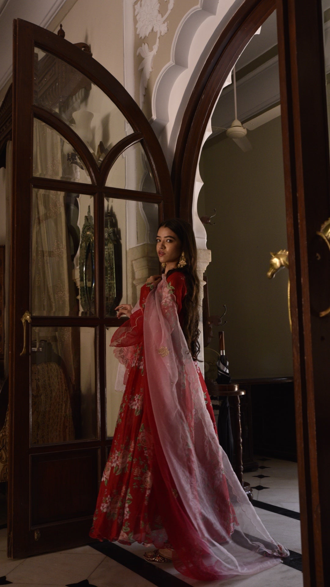 Rosaline Red Suit Set