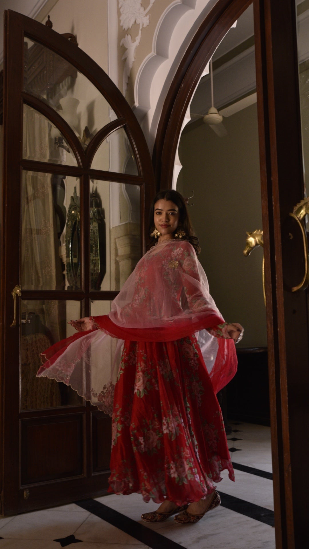 Rosaline Red Suit Set