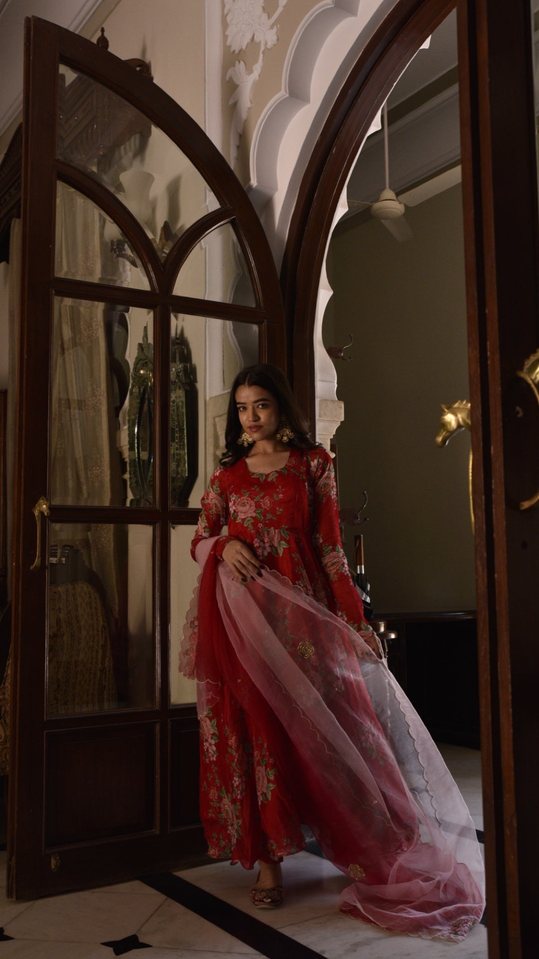 Rosaline Red Suit Set