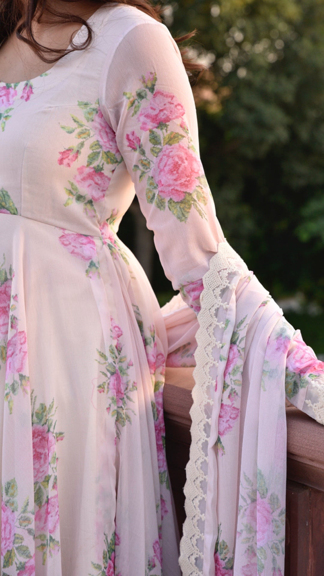 Bourbon Chiffon Suit Set