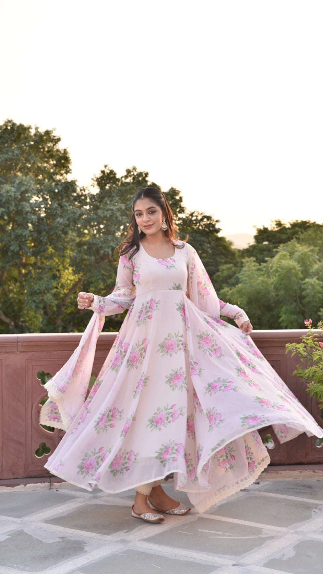 Bourbon Chiffon Suit Set