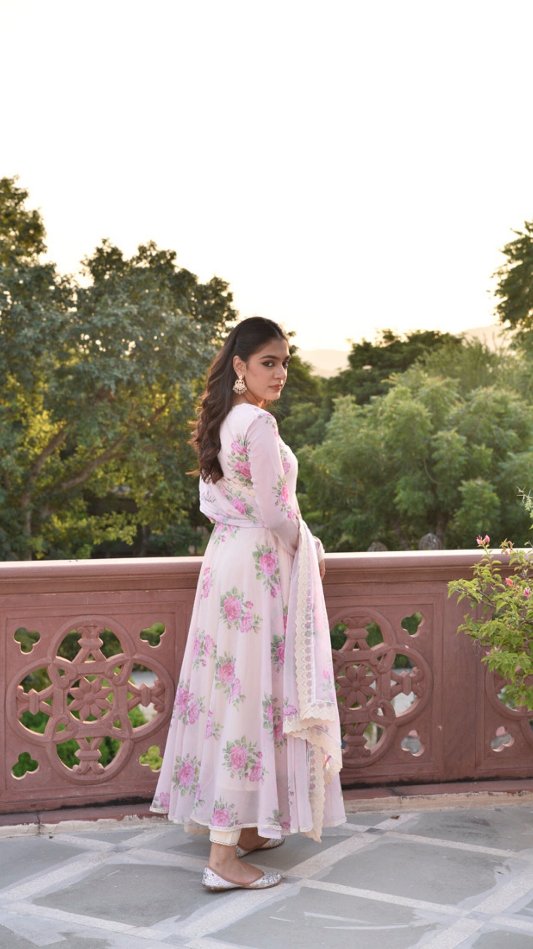 Bourbon Chiffon Suit Set