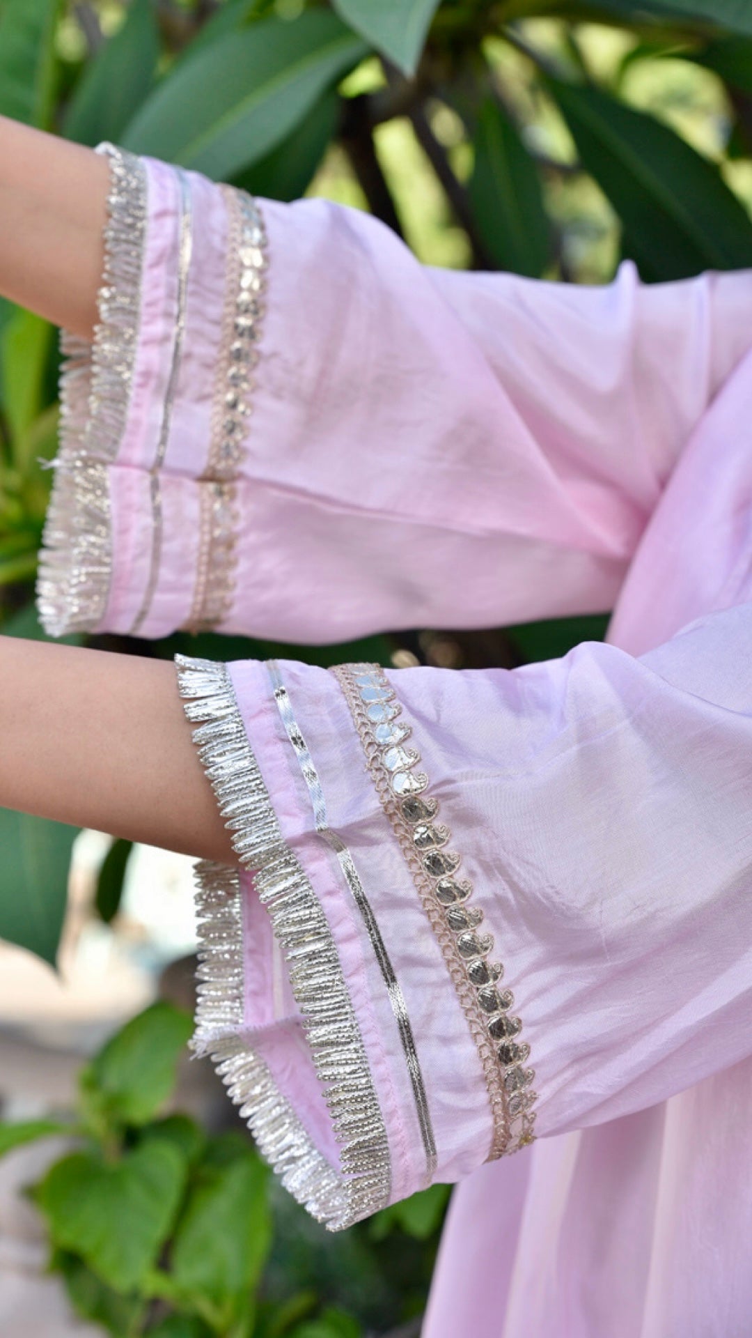 Tahira pink & peach Suit Set