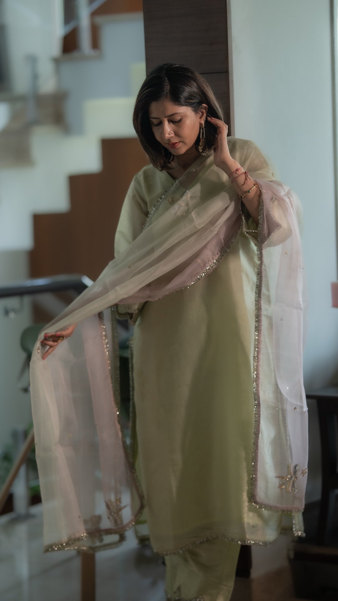 Dragonfly & Stars Light Mint Suit Set