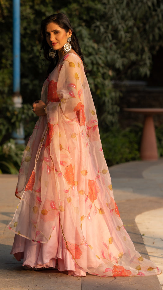APSARA FLORAL HANDWORK SUIT SET