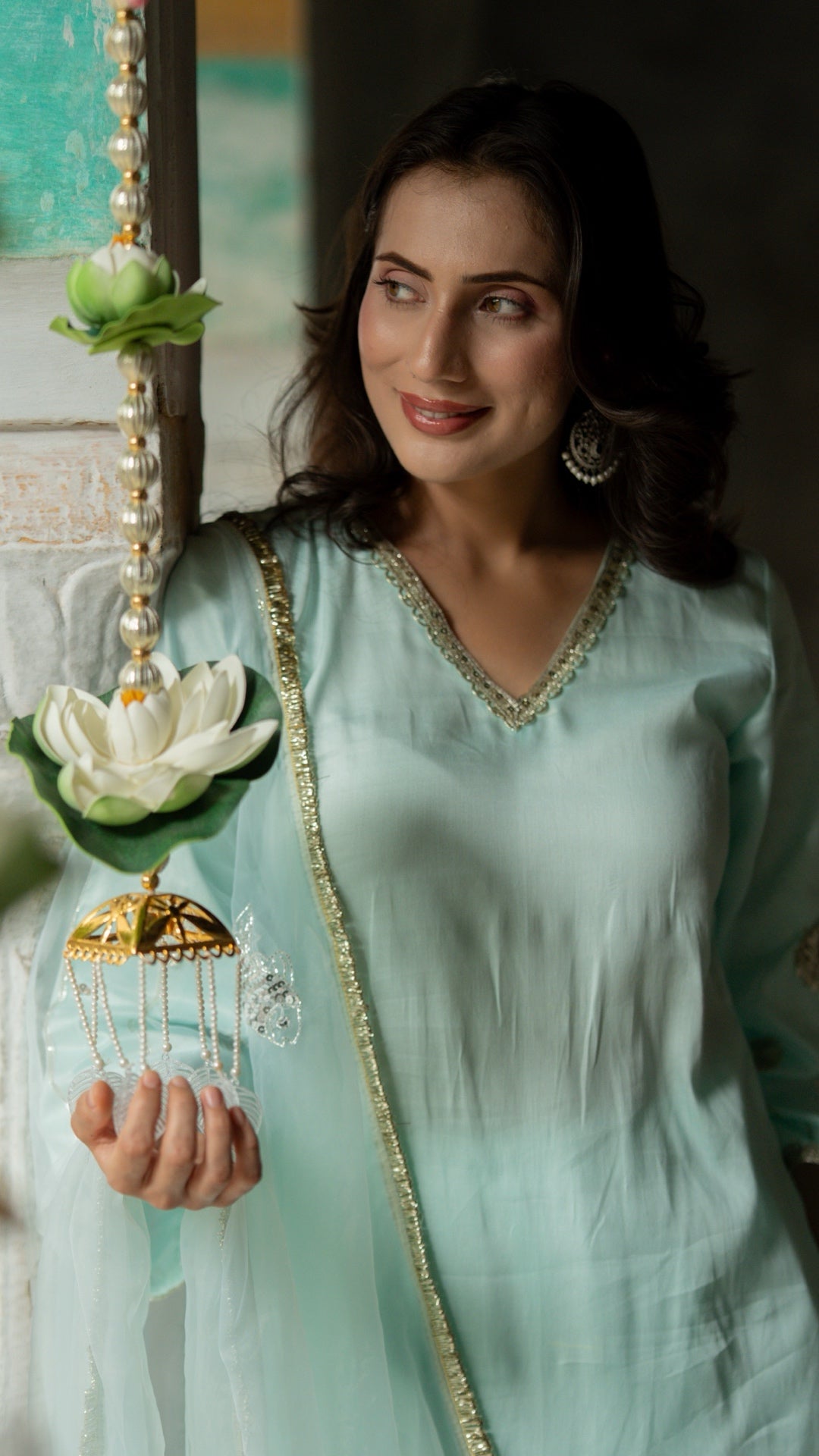 Machli Neel Suit Set