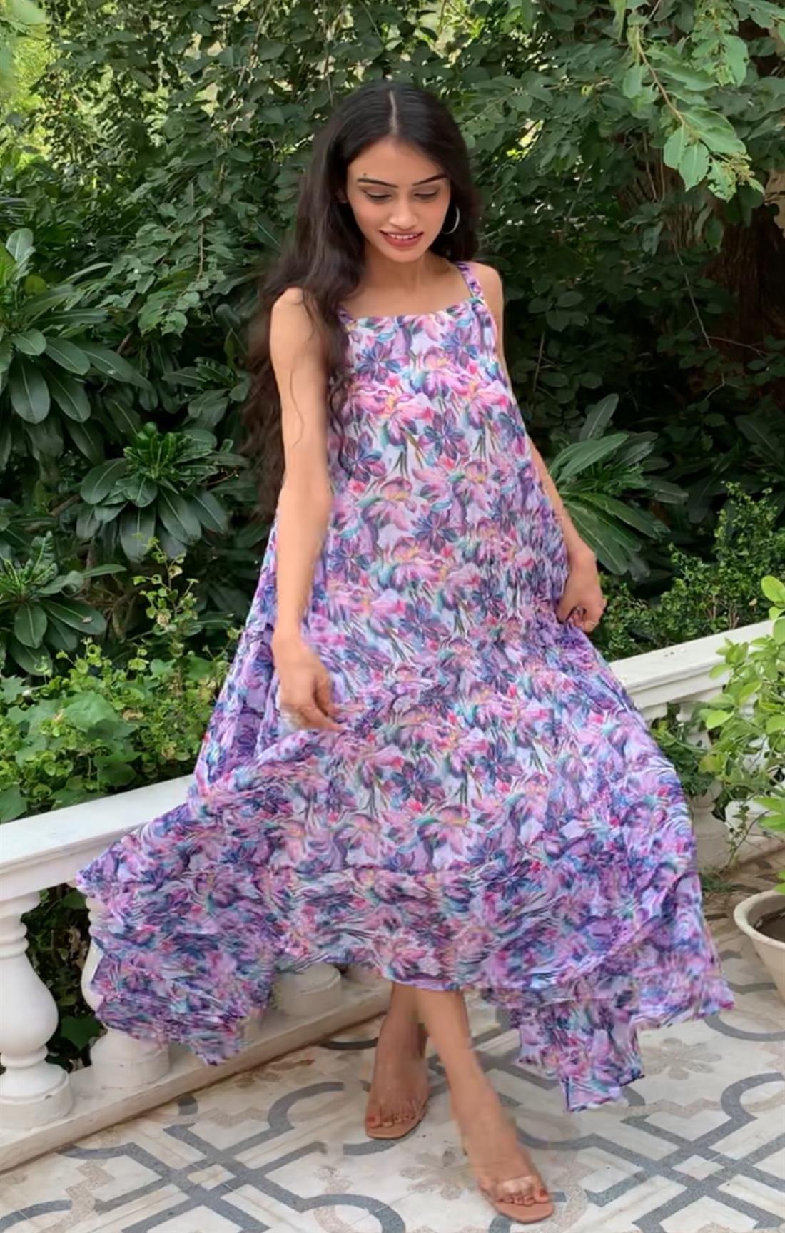 PURPLE SUMMER MAXI DRESS
