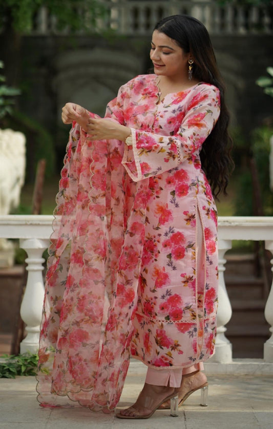 DAHLIA FLOWER SUIT SET