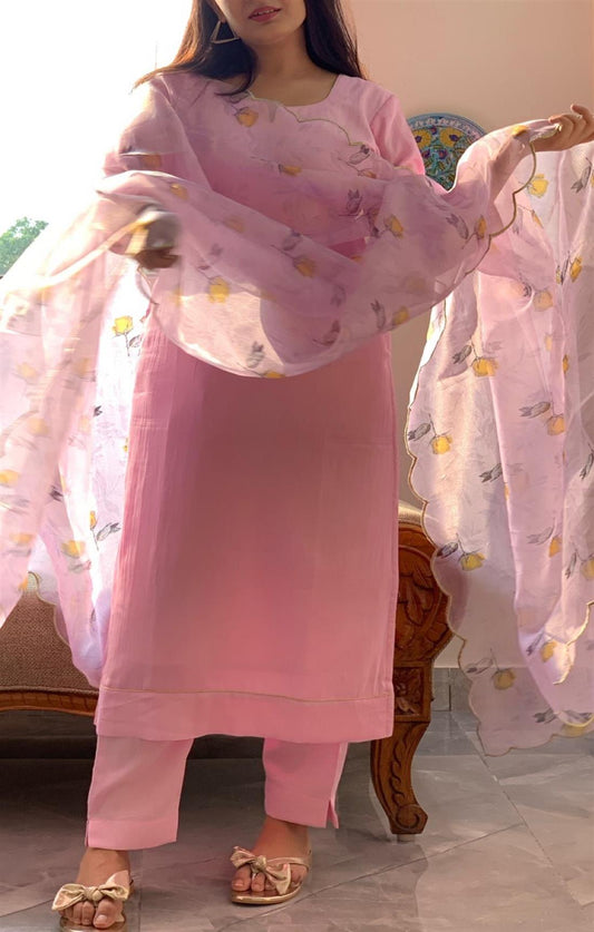 PINKISH PURPLE SUIT SET