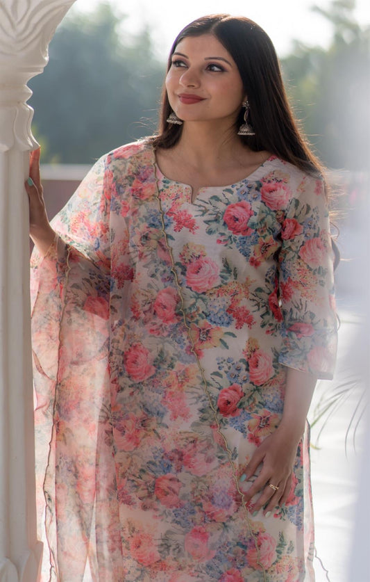 ENGLISH FLOWER SUIT SET
