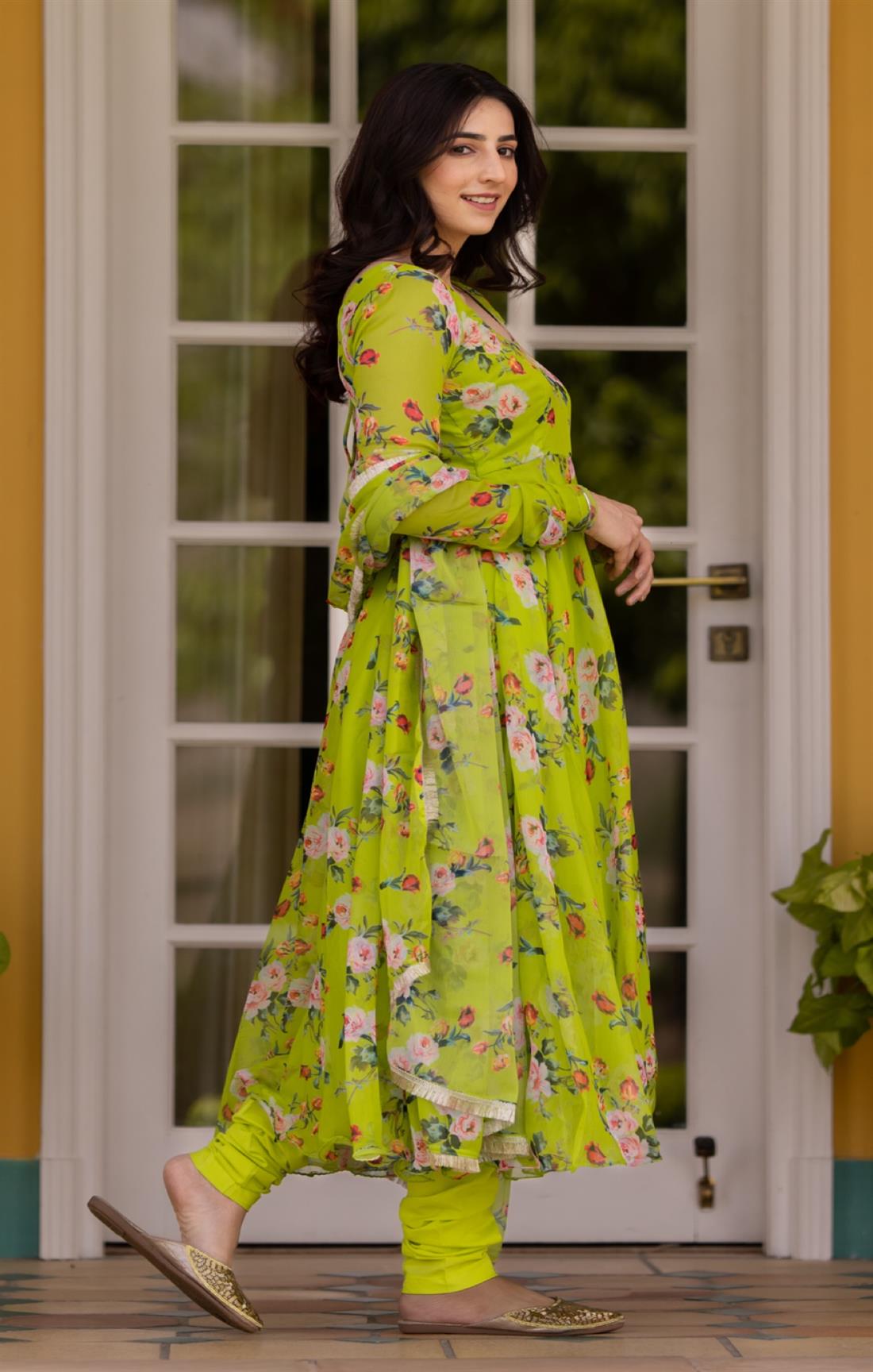 Green Apple Flora Suit Set