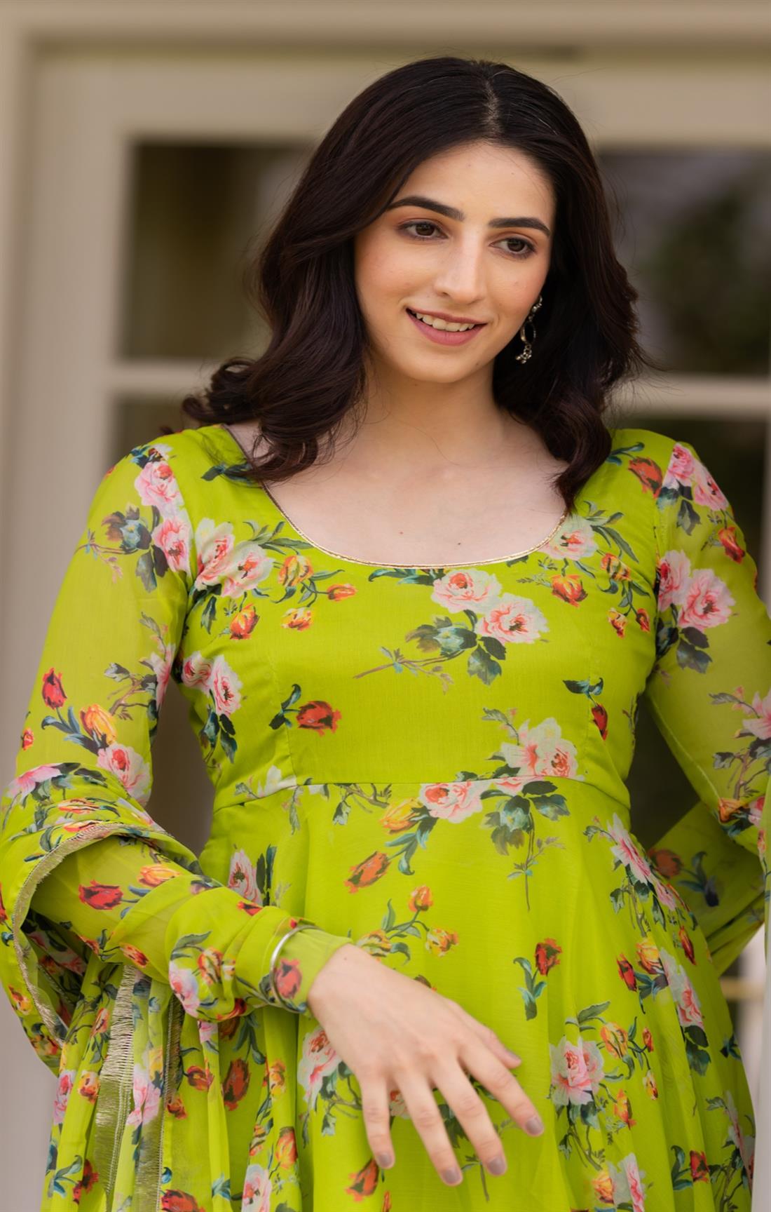 Green Apple Flora Suit Set