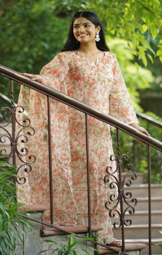 CREAM & ROSES SUIT SET