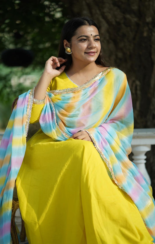 LEMON LEHERIYA SUIT SET