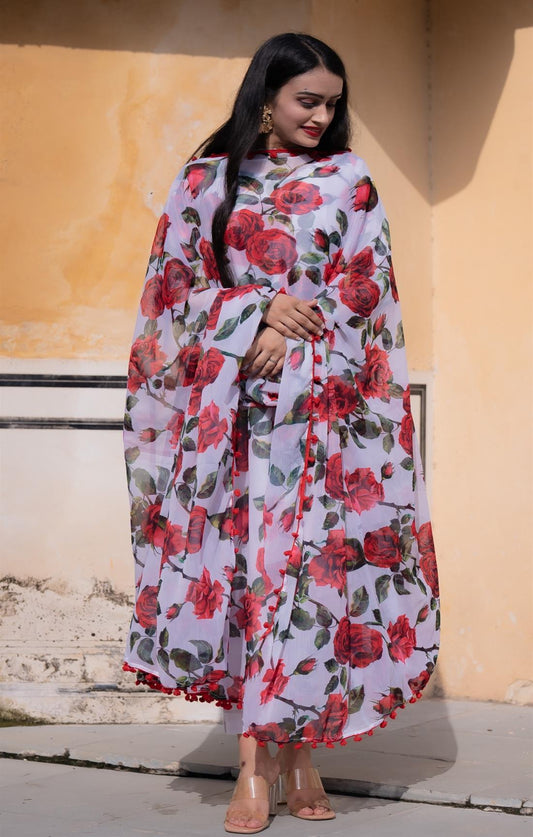 Black Delight Rose Suit Set