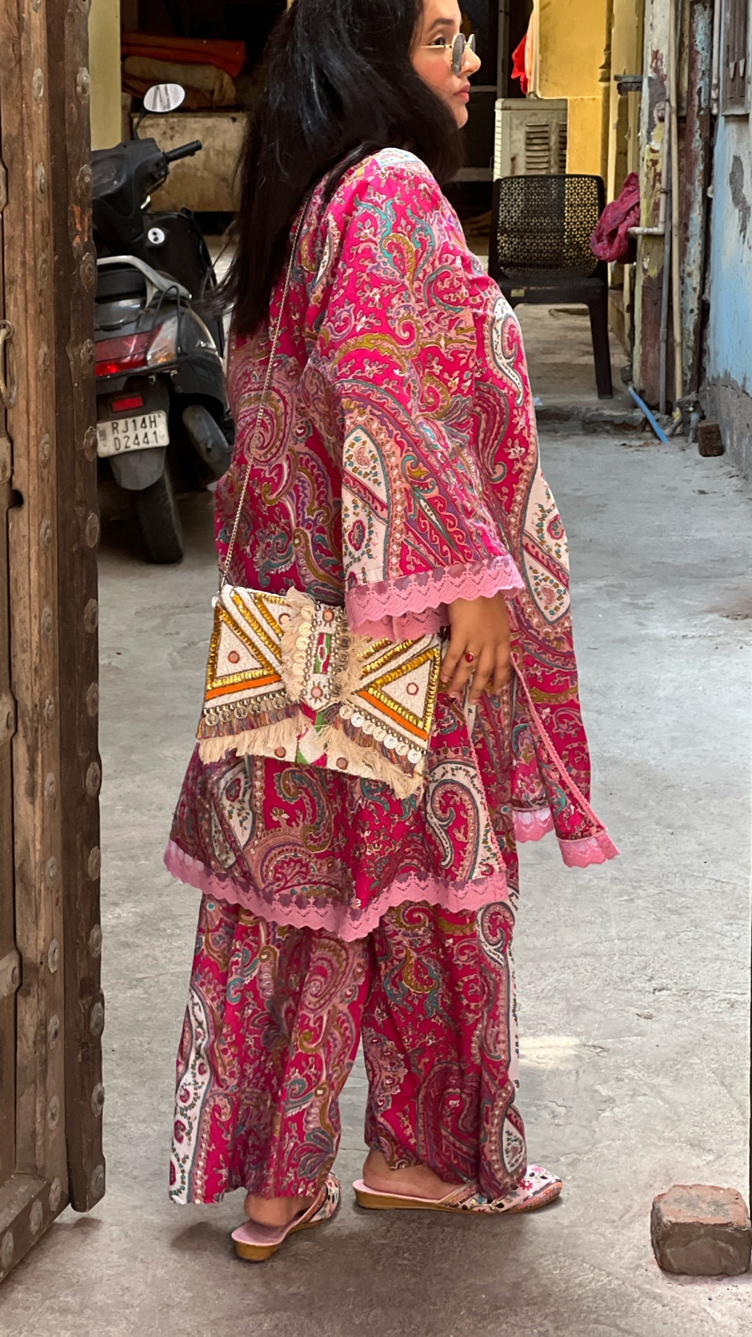 Fuchsia Boho Paisley Set