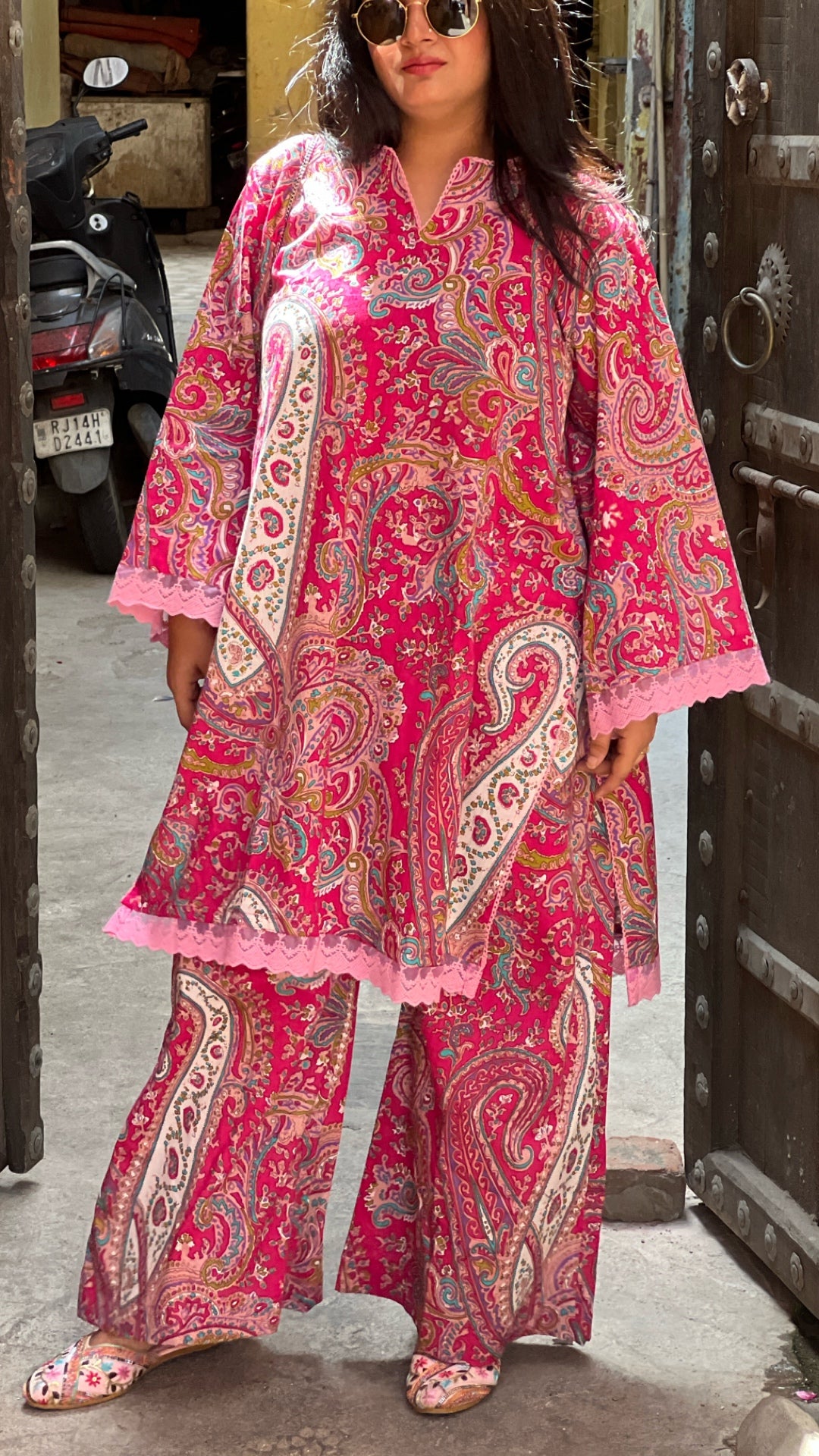 Fuchsia Boho Paisley Set