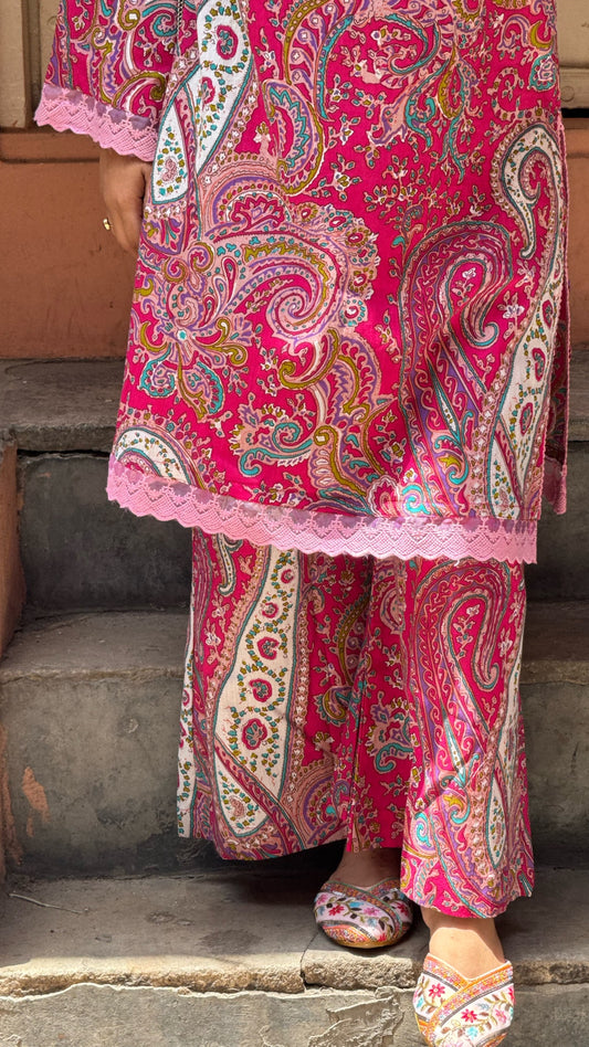 Fuchsia Boho Paisley Set