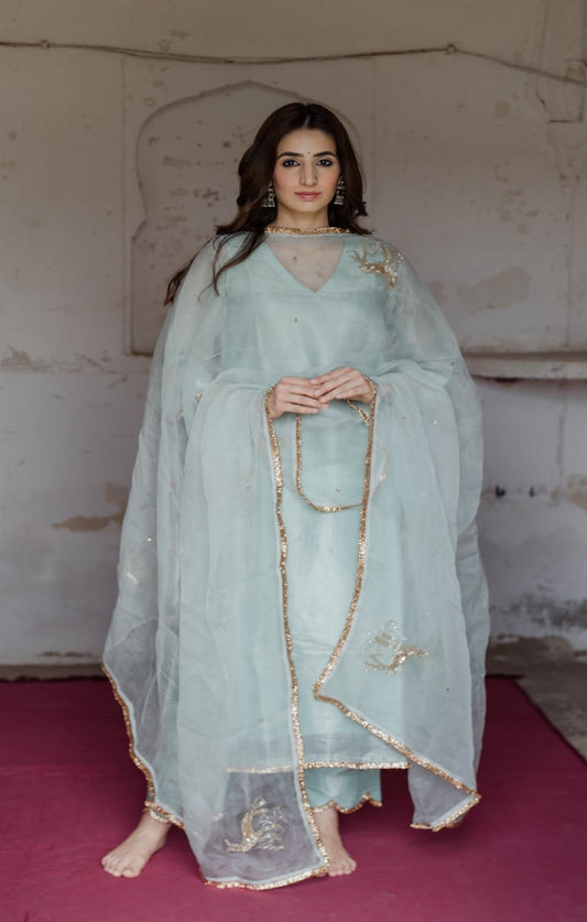 Fawn Aquamarine Suit Set