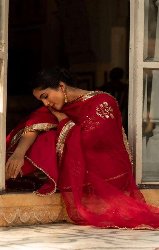 Bliss Rani Butta Embroidered Suit Set