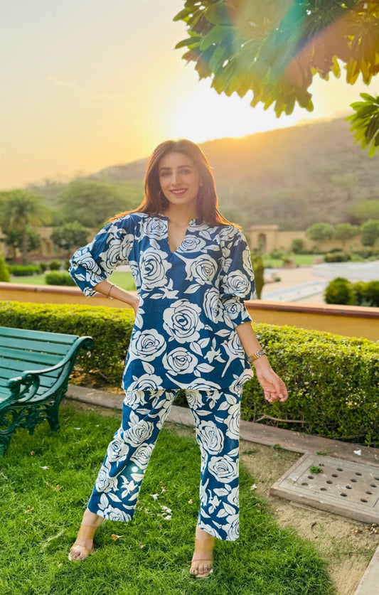 Freedom Rose Blue Co-ord Set