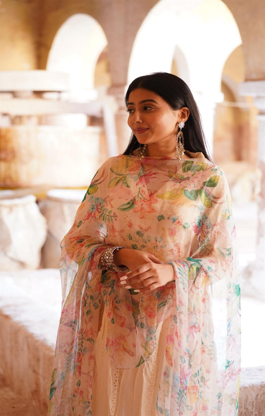 Fiona Floral Pure Chiffon Suit Set