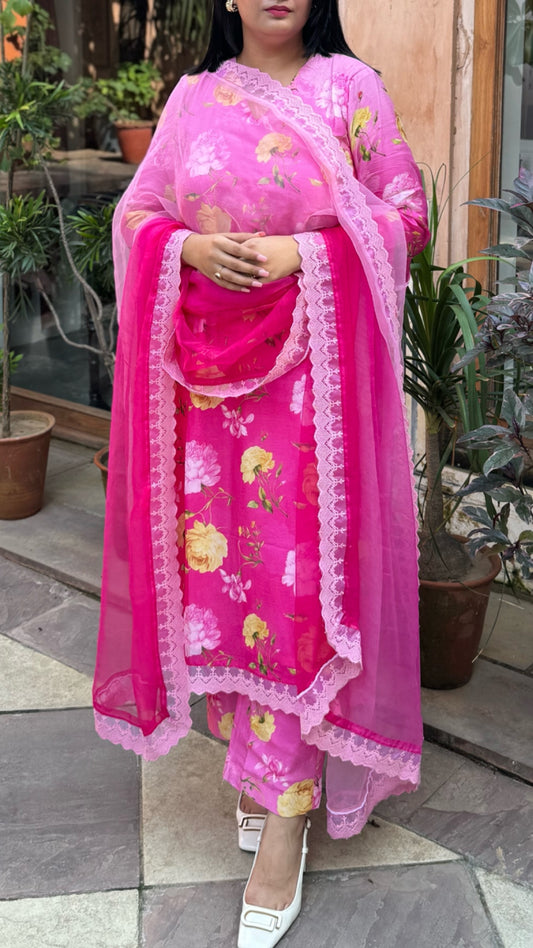 Shades of rose suit set