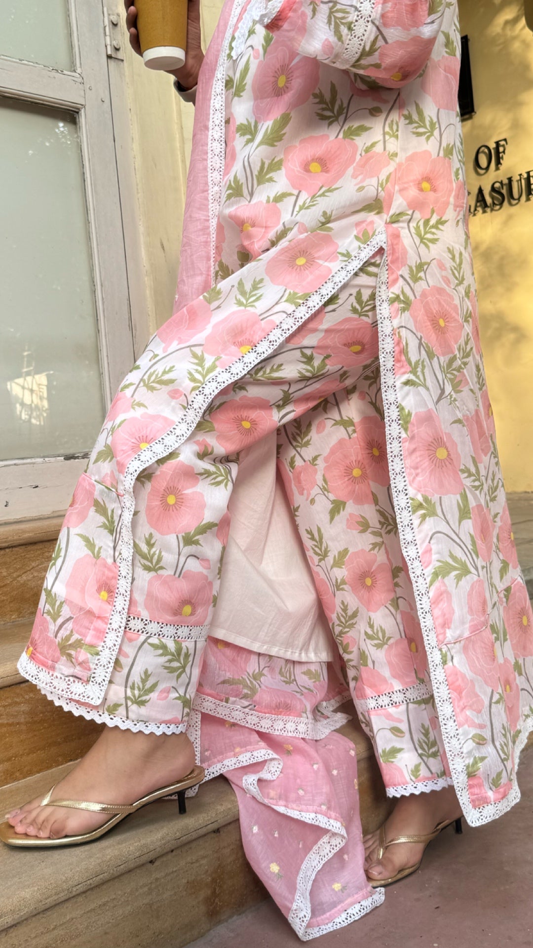 Magical Muse Pure Mulmul Chanderi Suit Set