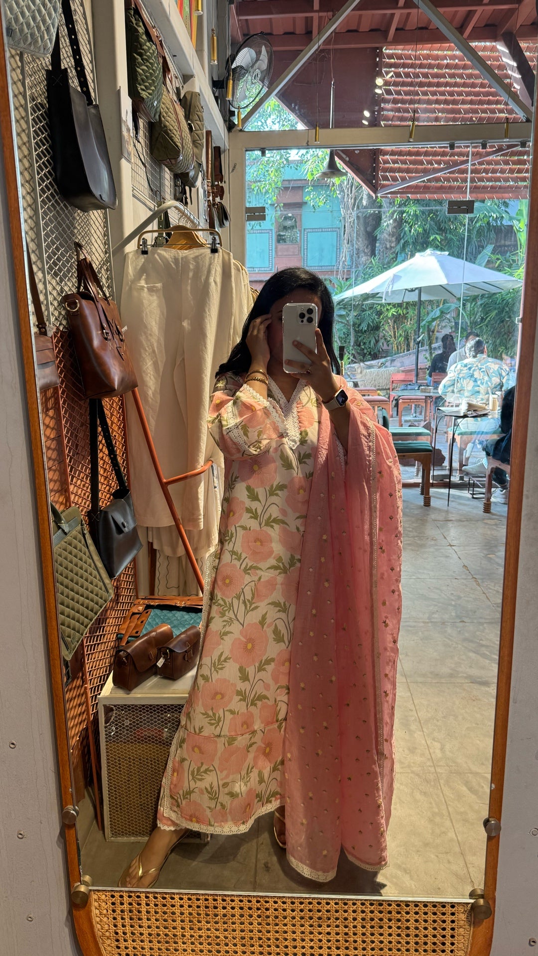 Magical Muse Pure Mulmul Chanderi Suit Set