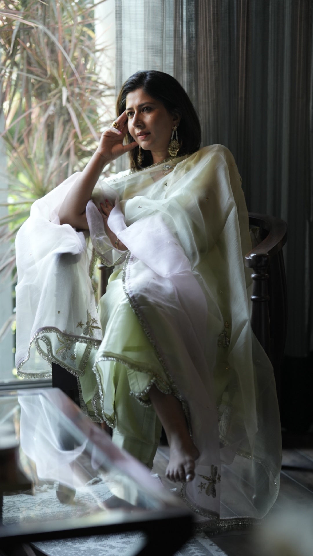 Dragonfly & Stars Light Mint Suit Set