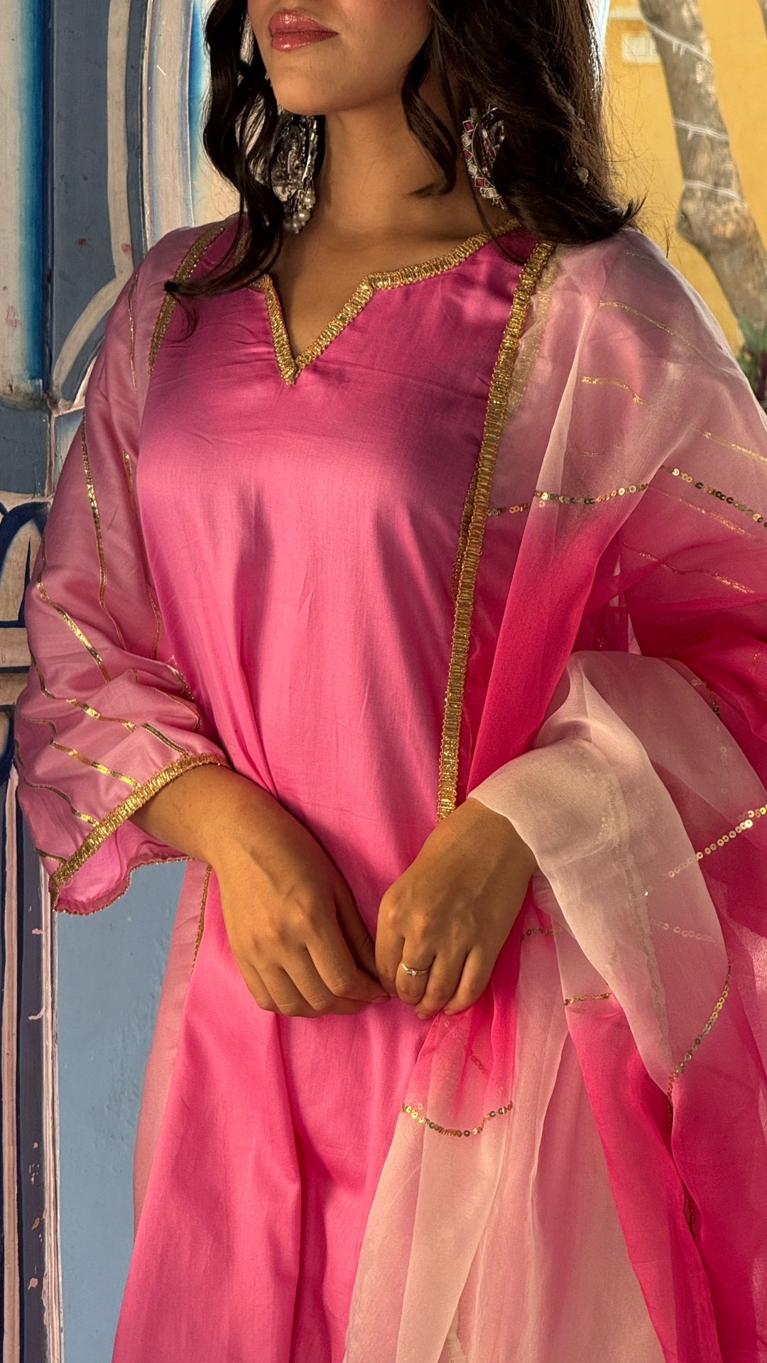 Tayab Pink Sitara Suit Set