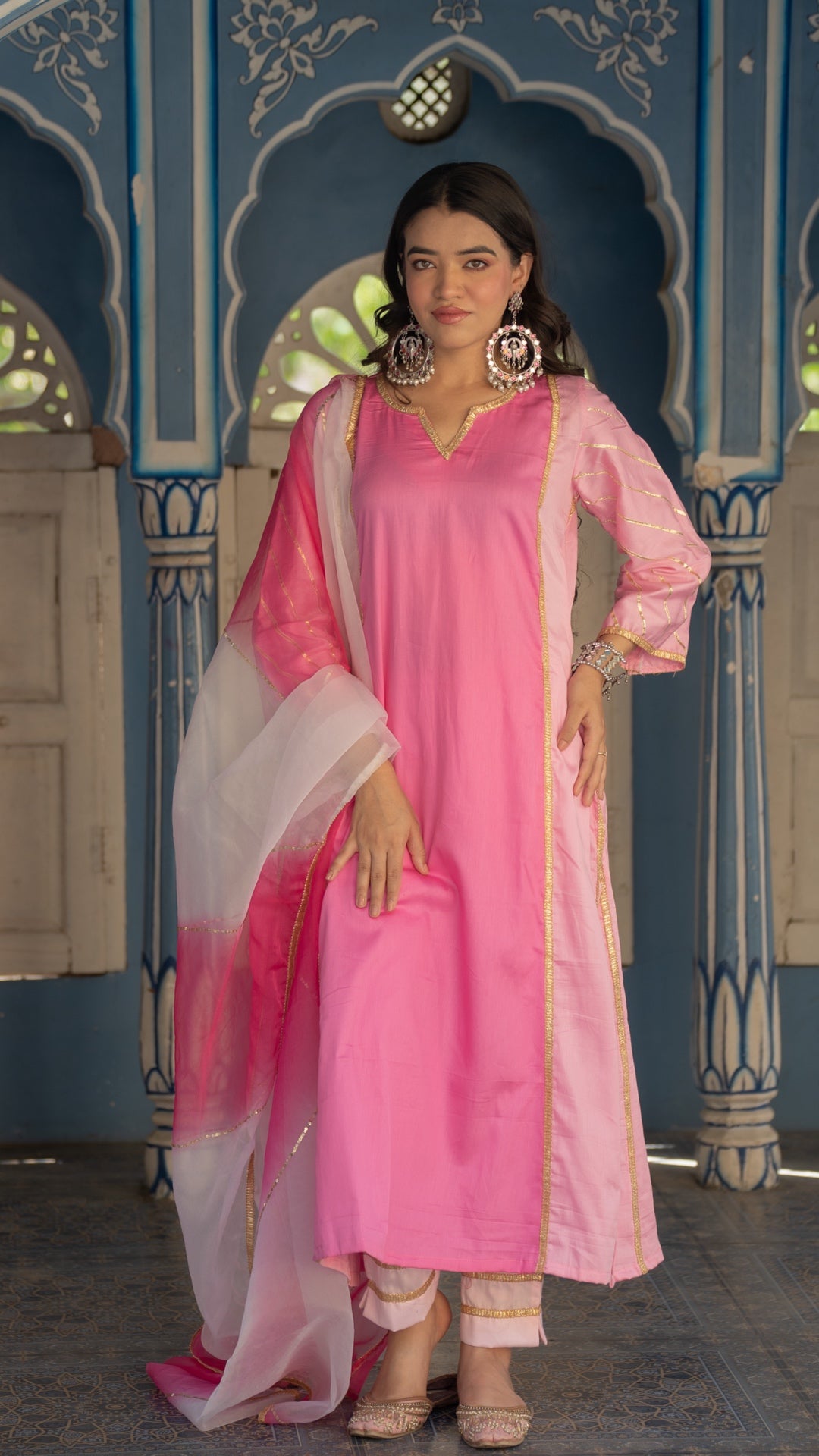 Tayab Pink Sitara Suit Set