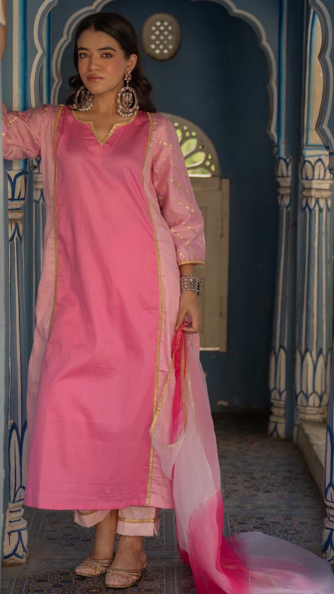 Tayab Pink Sitara Suit Set