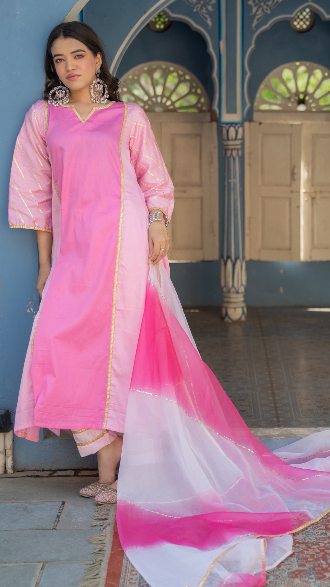 Tayab Pink Sitara Suit Set
