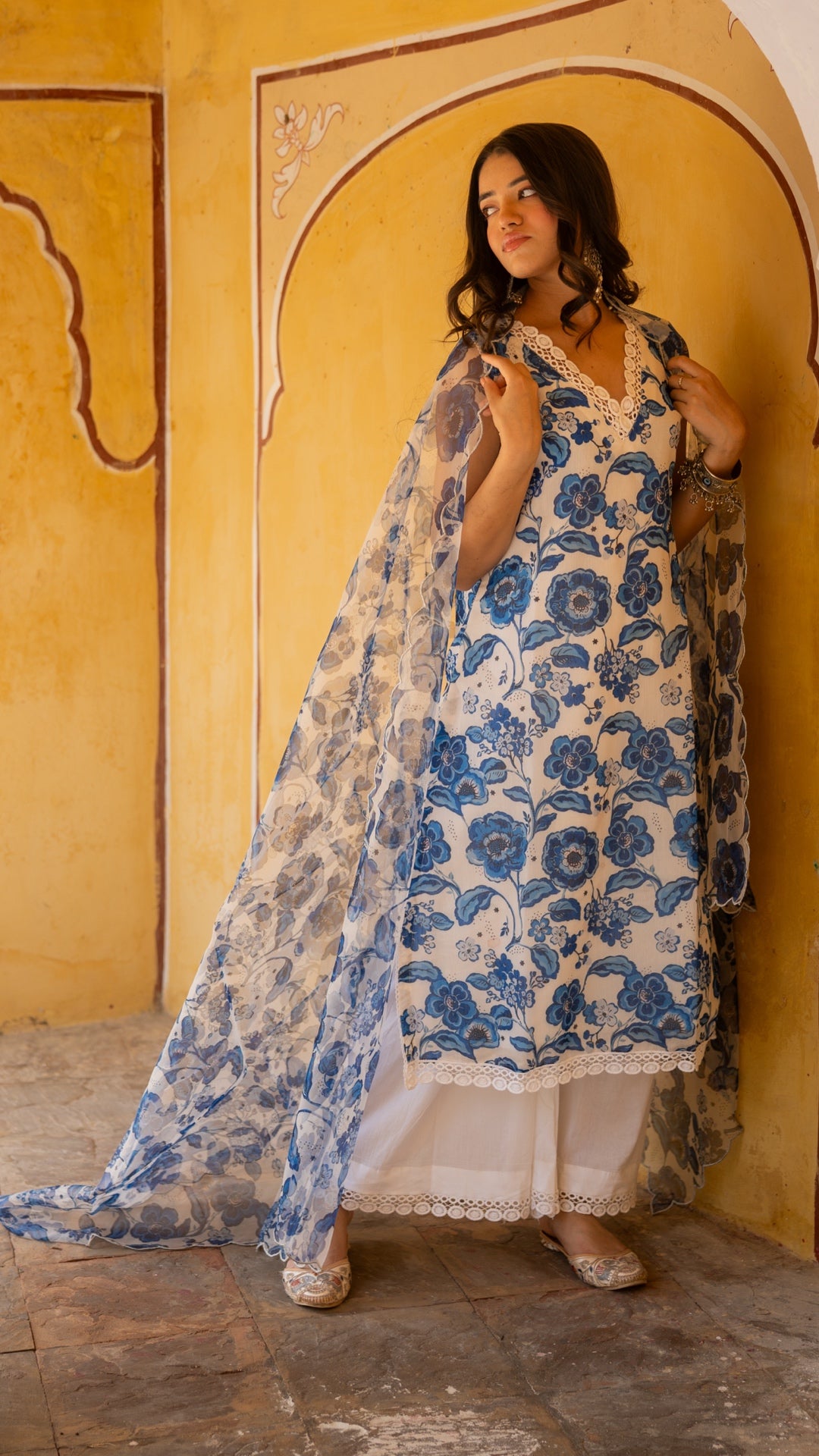 Water Floral Suit Set