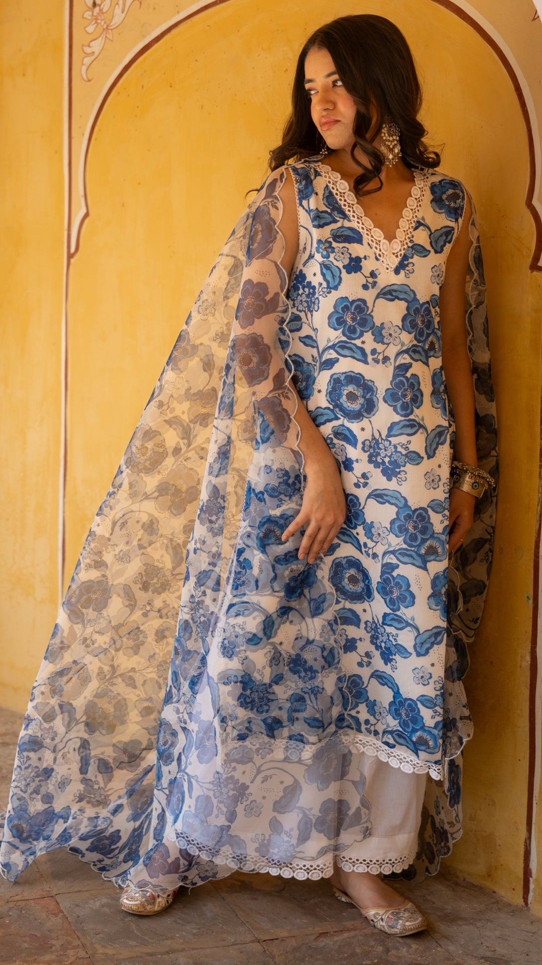 Water Floral Suit Set