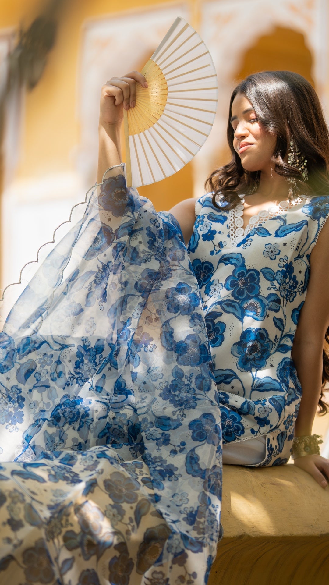 Water Floral Suit Set