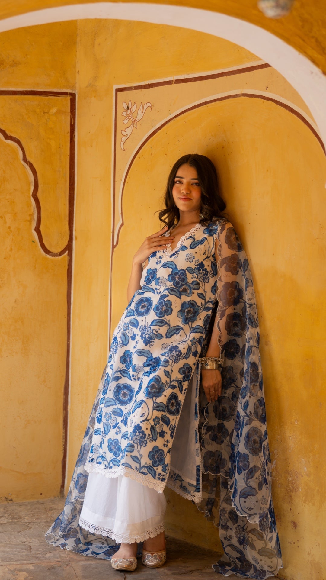 Water Floral Suit Set