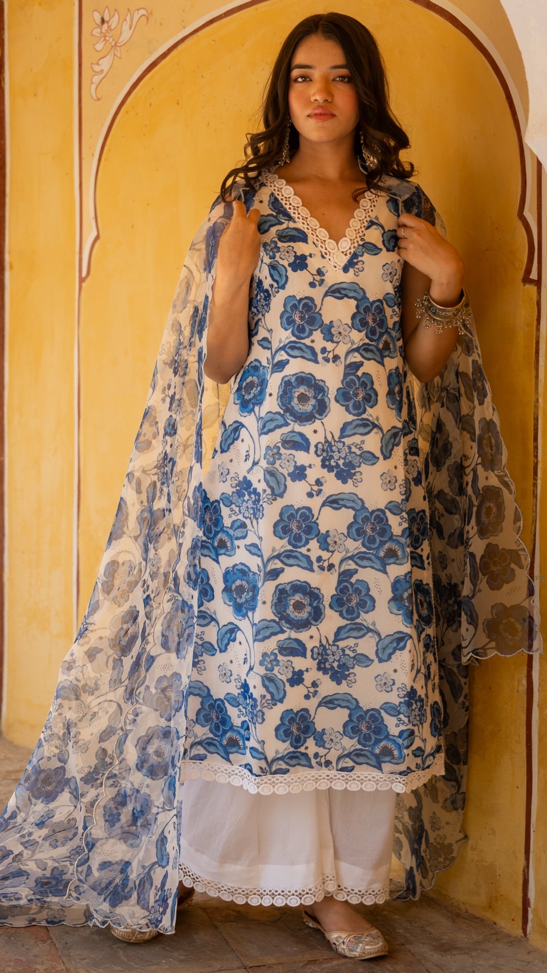 Water Floral Suit Set